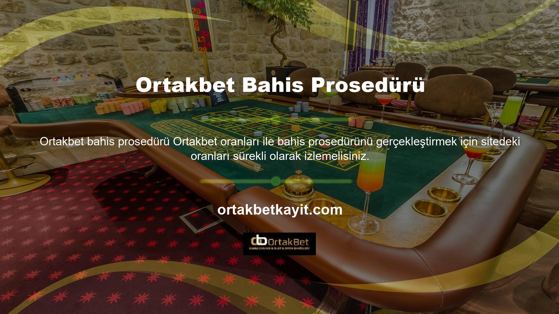 Ortakbet Canlı Bahis Sitesi